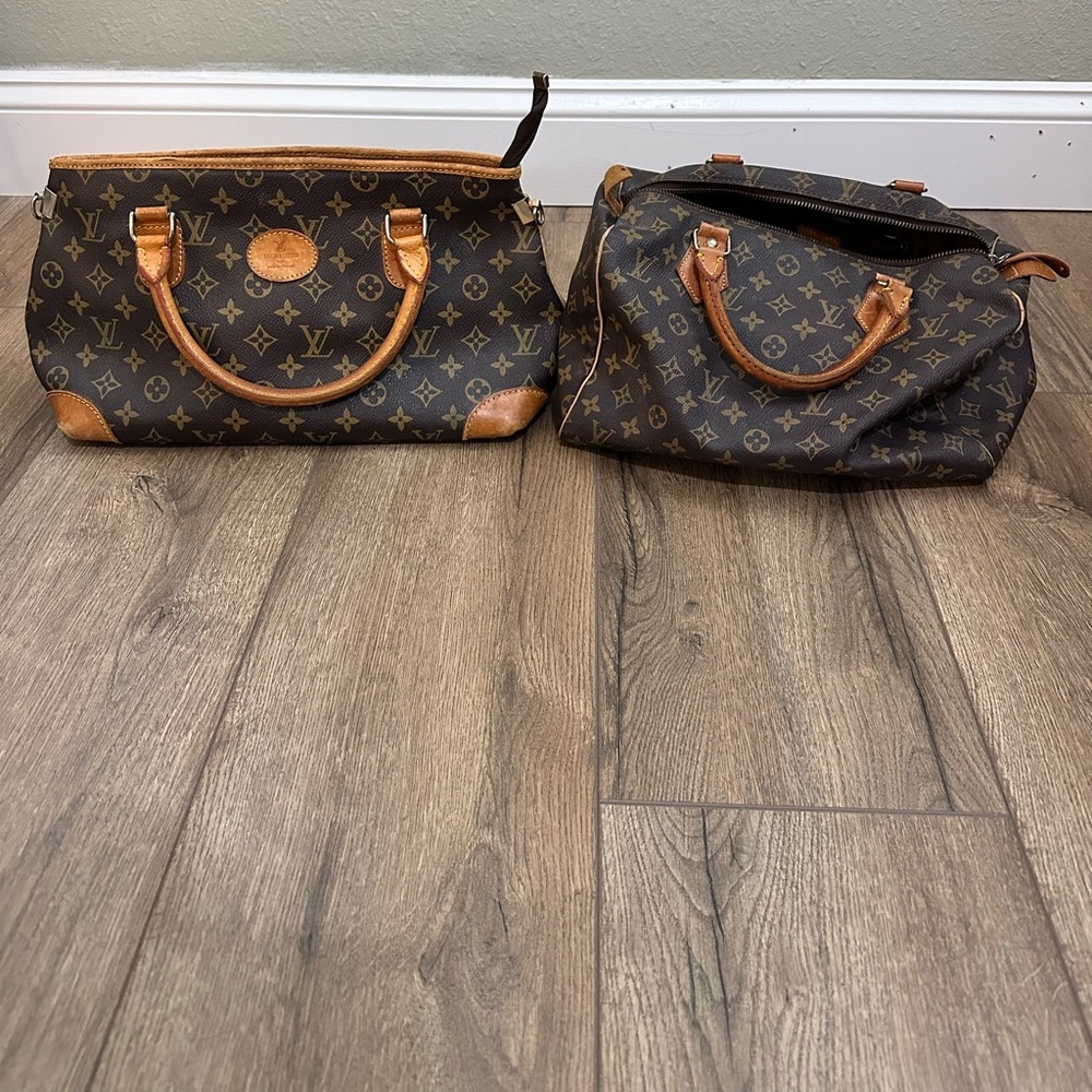 Vintage Style Designer Monogram Handbags – Lot of 2 – AS-IS